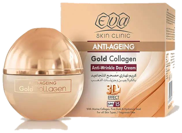Eva Skin Clinic Gold Collagen Anti-Wrinkle Day Cream SPF 15